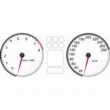 Tachometer Car Speedometer sketch template