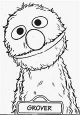 Coloring Grover Pages Popular sketch template