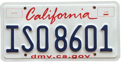 california license plate riso