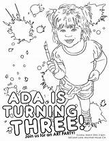 Coloring Pages Custom Party Adult Birthday Invitation Planning Invitations Supplies Read Printable Getcolorings sketch template
