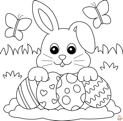 cute easter coloring pages  printable sheets  kids