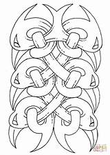 Coloring Celtic Pages Tattoo Printable Paper Supercoloring Categories sketch template