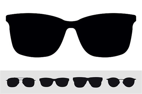 Sunglasses Sign Icon Symbol Vector Isolated Silhouette On White