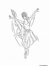 Ballerina Coloring Pages Colouring Printable Kids Color Print sketch template
