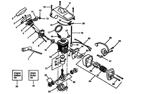 craftsman gas chain  parts model  sears partsdirect