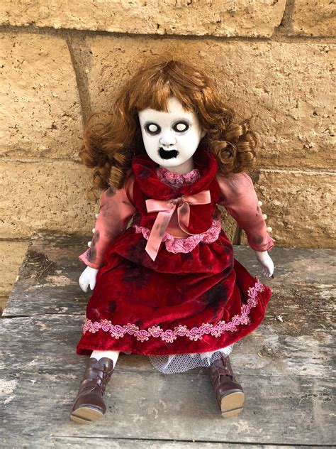 ooak sitting screaming creepy horror doll art  christie creepydolls walmartcom