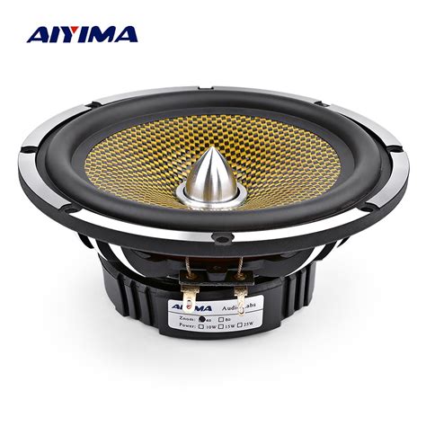 aiyima 6 5 inch car audio midrange bass speaker high power 4 8 ohm 60 w