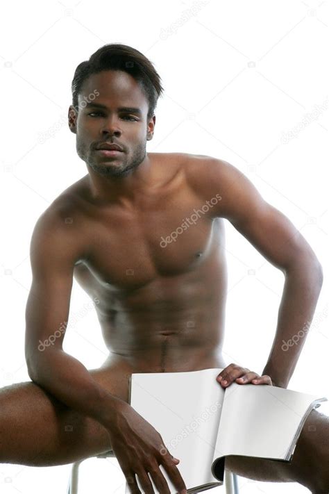 African American Black Nude Sex Symbol Narcissism — Stock