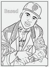Coloring Rap Pages Book Hop Hip Color Tumblr Homies Rapper Eminem Bun Kanye West Activity Printable Lil Little Delightful Rappers sketch template