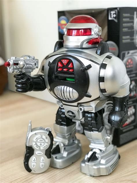 roboshooter robot toy review  kids attention