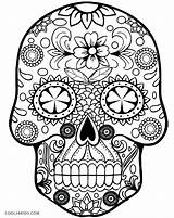 Skull Coloring Red Pages Getcolorings sketch template