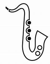 Saxophone sketch template