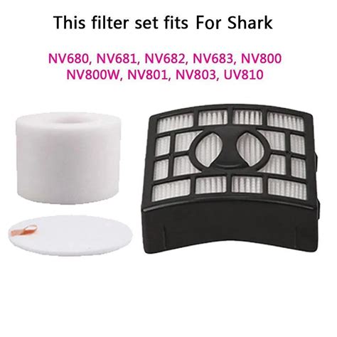 filter kit  shark rotator powered speed  duoclean vacuum cleaner nv   camera