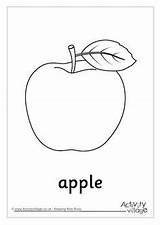 Colouring Pages Apple Food Coloring Harvest Apples Drink Color Fall Outline Worksheets Discover Preschool sketch template