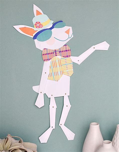 bernie bunny dress  wall puppet easter arts  crafts easter
