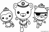 Octonauts Squid Barnacles Colossal Coloringall Kwazii sketch template