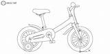 Drawing Kids Vehicles Bicycle Training Wheels Motorcycle Autocad Children Wheel Sketch Paintingvalley Drawings Template Coloring Bicycles Dwg sketch template