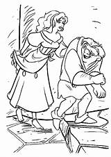 Notre Hunchback Dame Coloring Pages Coloringpages1001 Esmeralda sketch template