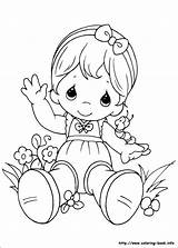 Precious Moments Coloring Pages Baby Color Getcolorings sketch template