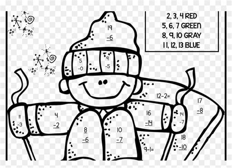 grade coloring pages math fall fraction christmas  grade math