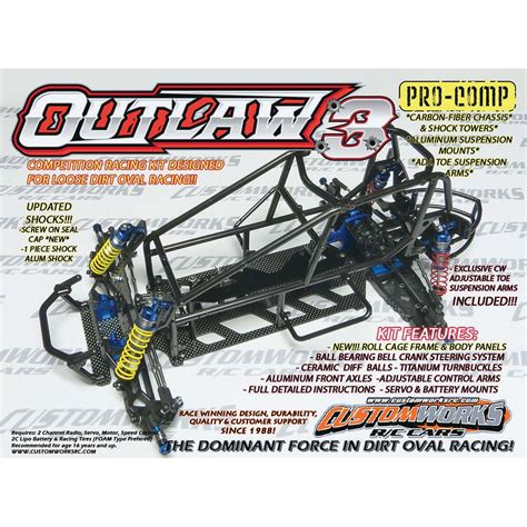 custom works outlaw  pro comp rc sprint car kit rc newb