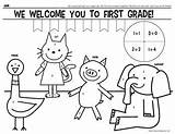 Kindergarten First Grade Morning Work Color Welcome School Choose Board Teacherspayteachers sketch template