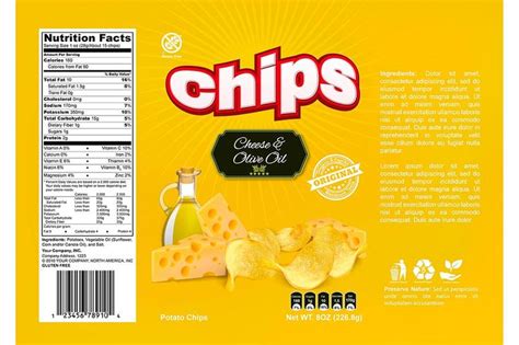 chips mockup  template packaging chip packaging chips sandwich packaging