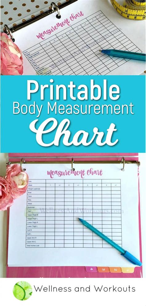 blank printable body measurement chart