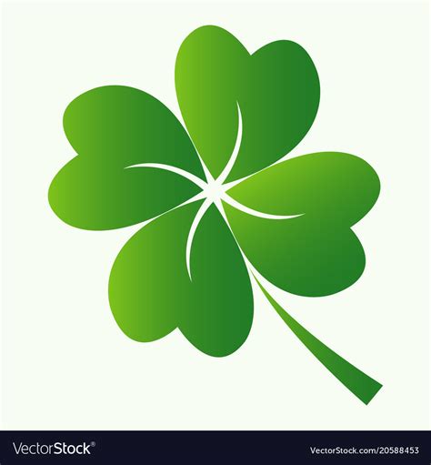 leaf clover icon royalty  vector image