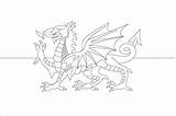 Flag Wales Welsh Coloring Dragon Colouring Pages Drawing Canada Sheets Printable Color Portugal Getcolorings Flags Popular Print Norway Red Grey sketch template
