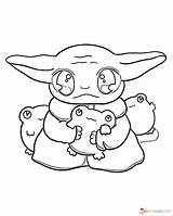Yoda Pages Mandalorian Sheets Bebé Raskrasil Toothless Ausmalbilder Coloringhome Frog sketch template