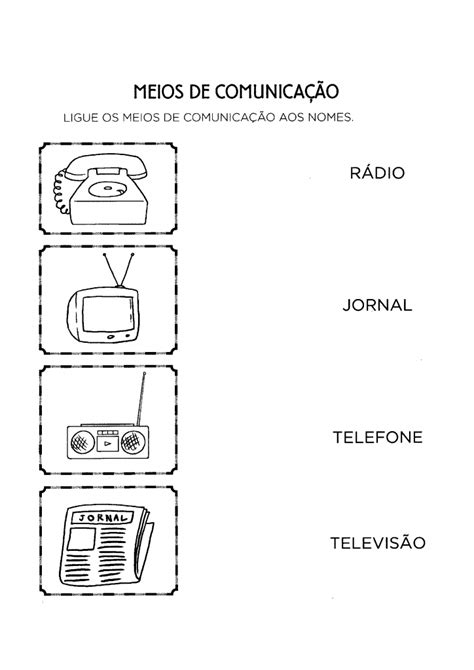 Atividades Sobre Meios De Comunicação Para Praticar