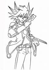 Coloring Pages Yugioh Gi Yu Oh Yusei 5ds Fudo Printable Print Drawing Gx Jaden Search Kids Yuki Hero sketch template