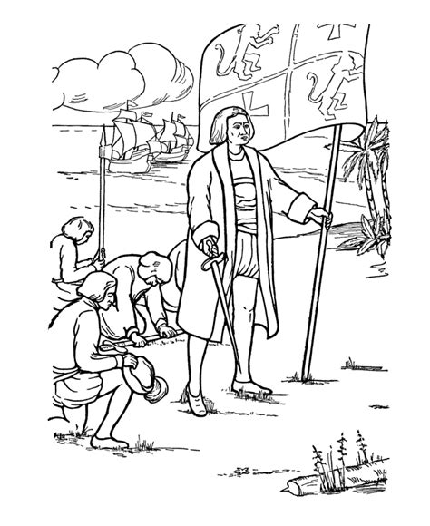 columbus day printables  coloring pages