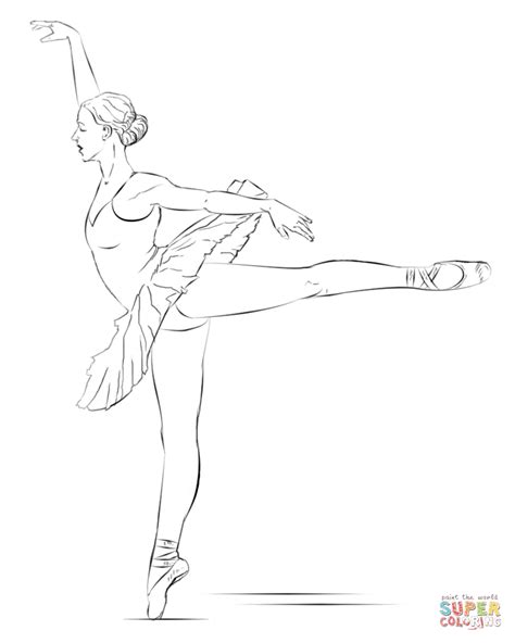 ballerina coloring page  printable coloring pages