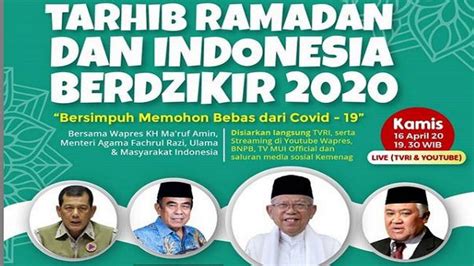 ikuti gelar tarhib ramadan  indonesia berzikir