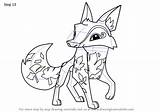 Jam Animal Coyote Autumn Draw Step Drawing Tutorials sketch template