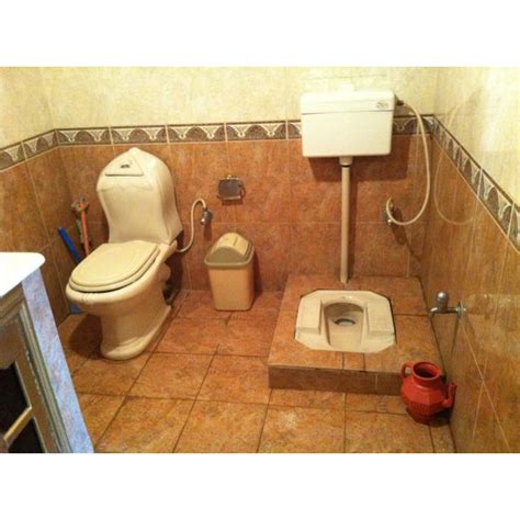 Two Toilets In A Middle Class Pakistani Home 2012 One Commode And One