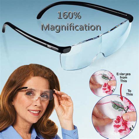 new pro big vision magnifying glasses 160 magnification eyewear