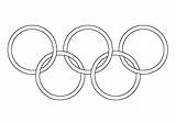 Olympische Ringe Malvorlage Olympic Ausdrucken Ausmalbilder sketch template