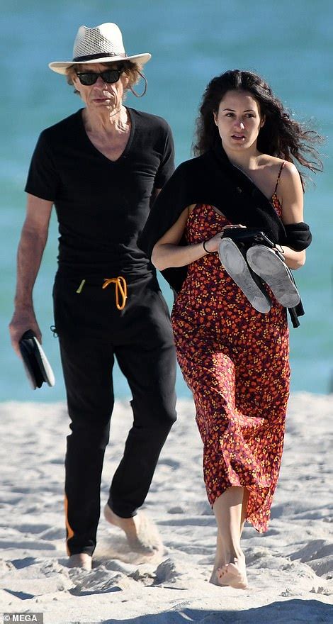 Mick Jagger 78 And Girlfriend Melanie Hamrick 34 Hit The Beach In