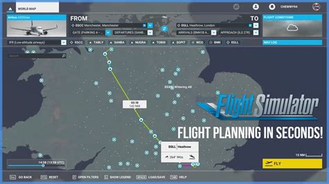 create flight plans  microsoft flight simulator  youtube