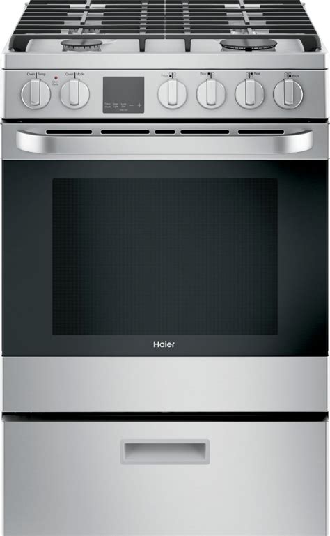 haier  cu ft freestanding gas convection range stainless steel  pacific sales