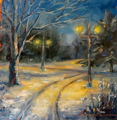 tammie dickersons artistic journey lamplight   snow