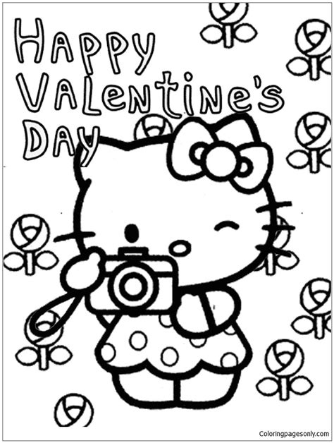 kitty  friends coloring pages coloring home print