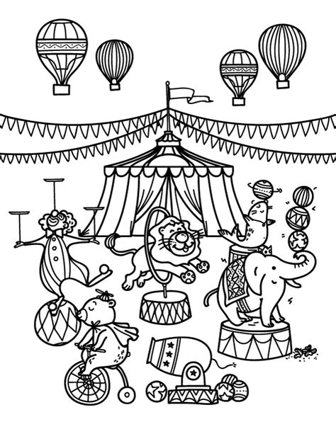 circus coloring page    httpsmuseprintablescom