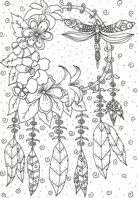 dream catcher coloring pages  etsy