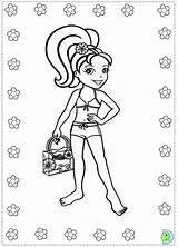 Polly Coloring Pocket Dinokids Close sketch template