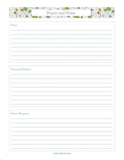 printable prayer journal pages  quiet simple life