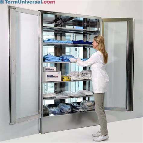 pass  double door cabinet          stainless steel